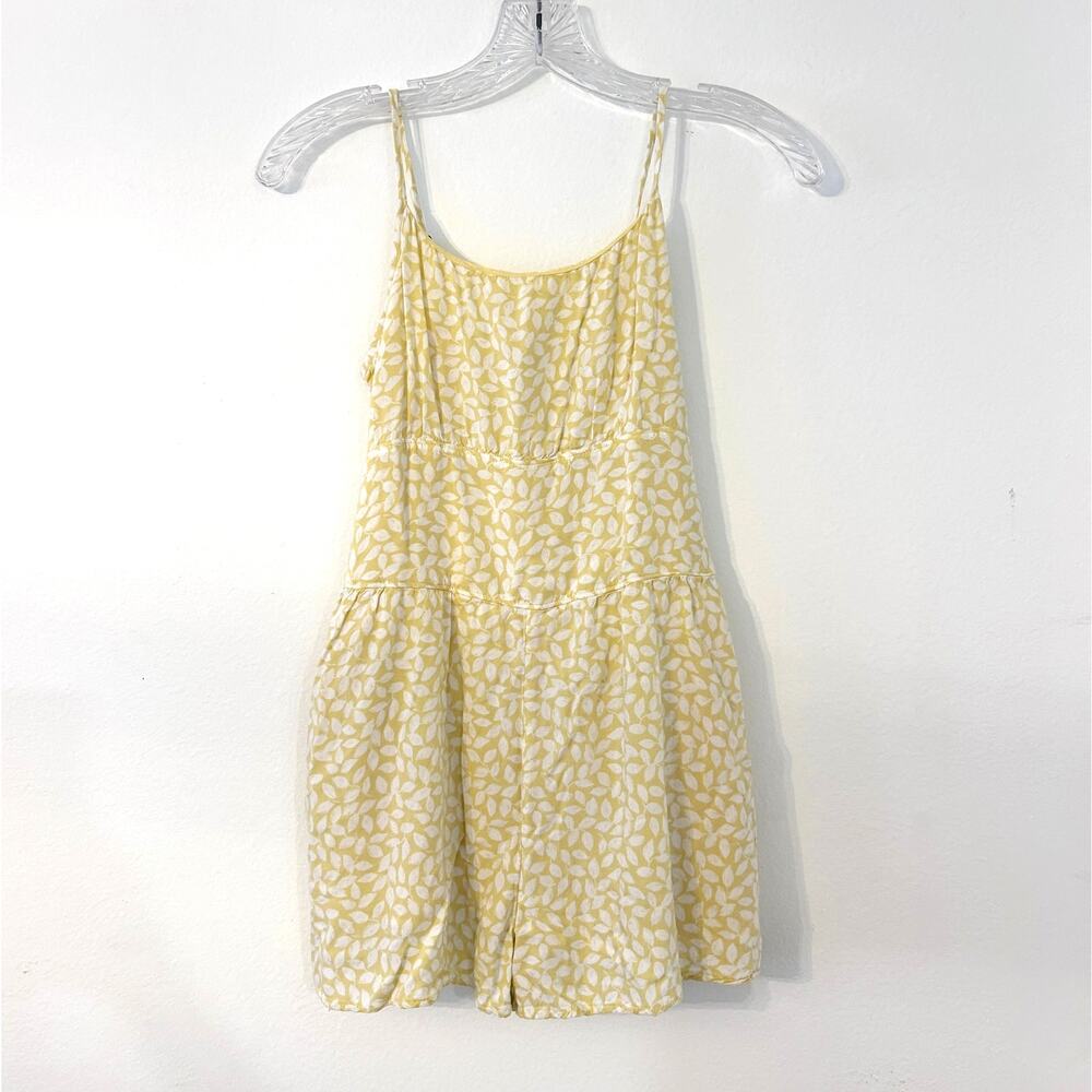 Abercrombie Girls Yellow Floral Romper Size 11/12